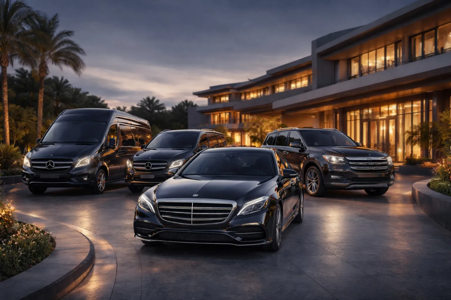 Transfer Vehicles - Premium Mercedes Vito and Sprinter vehicles with Wi-Fi, Smart TV, and climate control